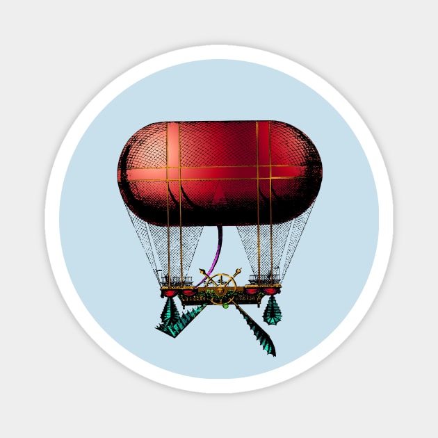 Sausage Flying Machine Magnet by Dez53